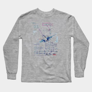 Fasbytes Aviation Airliner Engineer Designer Long Sleeve T-Shirt